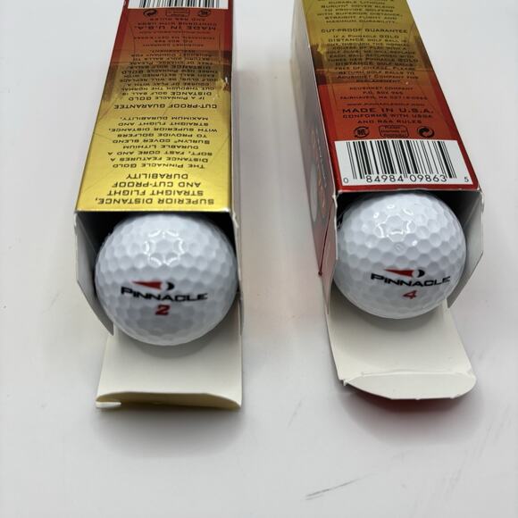 Pinnacle Gold Distance Golf Balls - 6 total (2 packs of 3 Golf Balls) Brand New - Picture 4 of 6